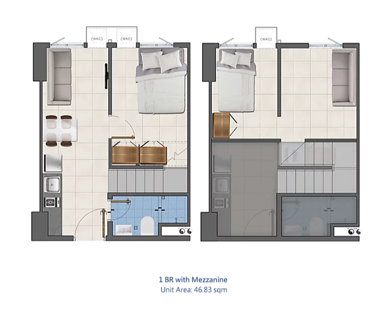 Charm 1 BR w Mezzanine