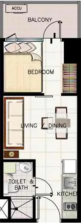 SMDC Green Residences Studio (±28 sqm)