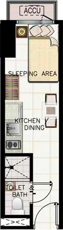 SMDC Green Residences Studio (±15.65 sqm)