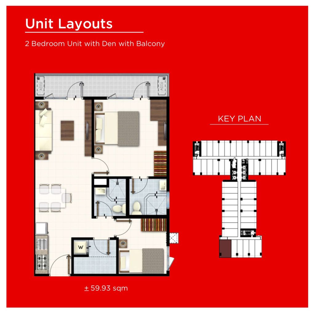 2 bedroom Red Residences