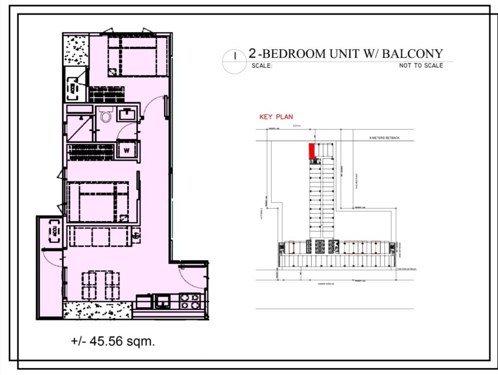 SMDC Glam Residences 1 bedroom unit