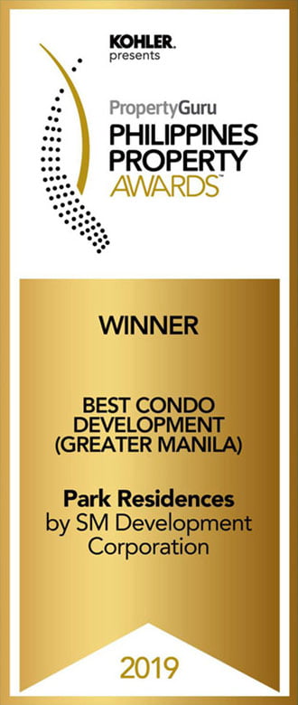 Property Guru Philippine Property Awards - Park Residences  - SMDC Best COndo Development (greater Manila)