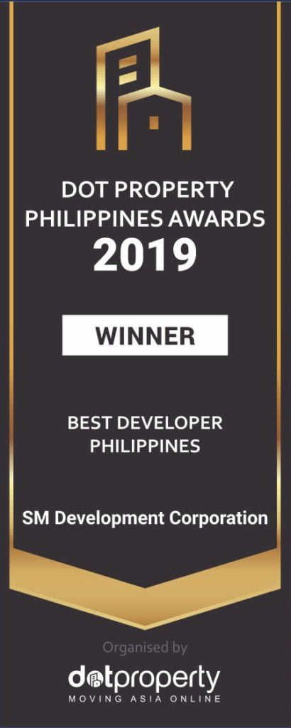 Dot Property Philippines Awards 2019 - winner - best developer philippines - SMDC