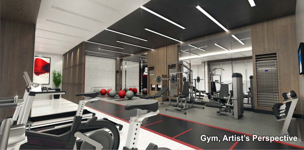 Gym, Artist’s Perspective Red Residences