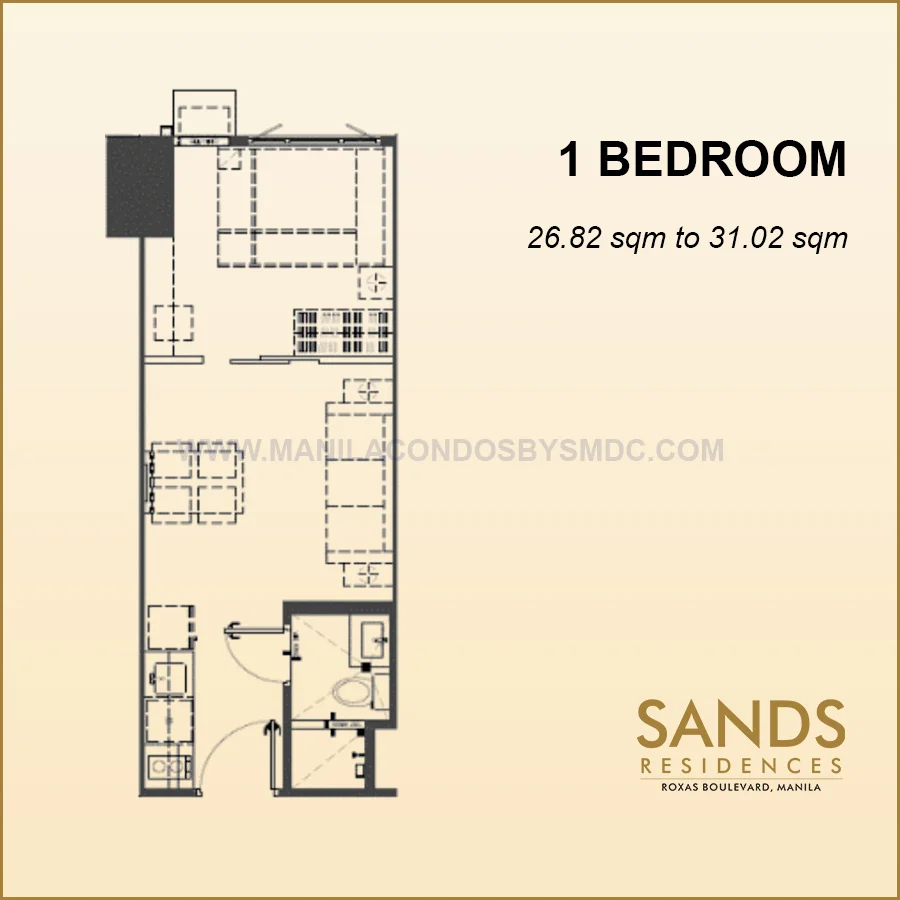 Sands Residences 1 Bedroom