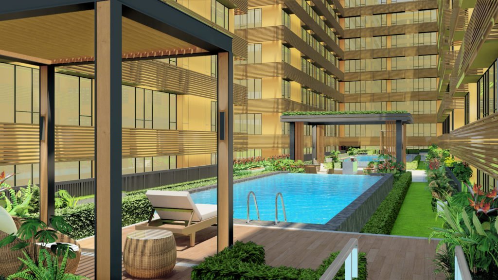 Pool Area - Gold Towers