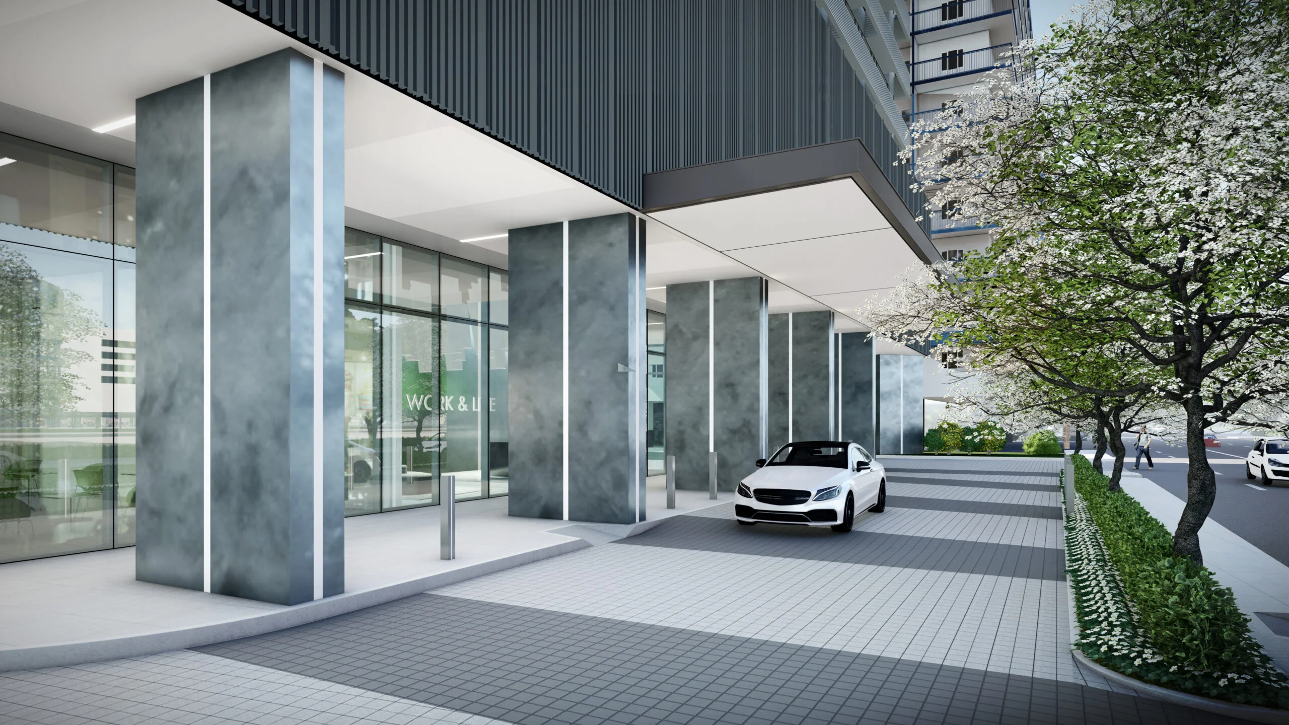 Ice Residential-Office Drop-off Area