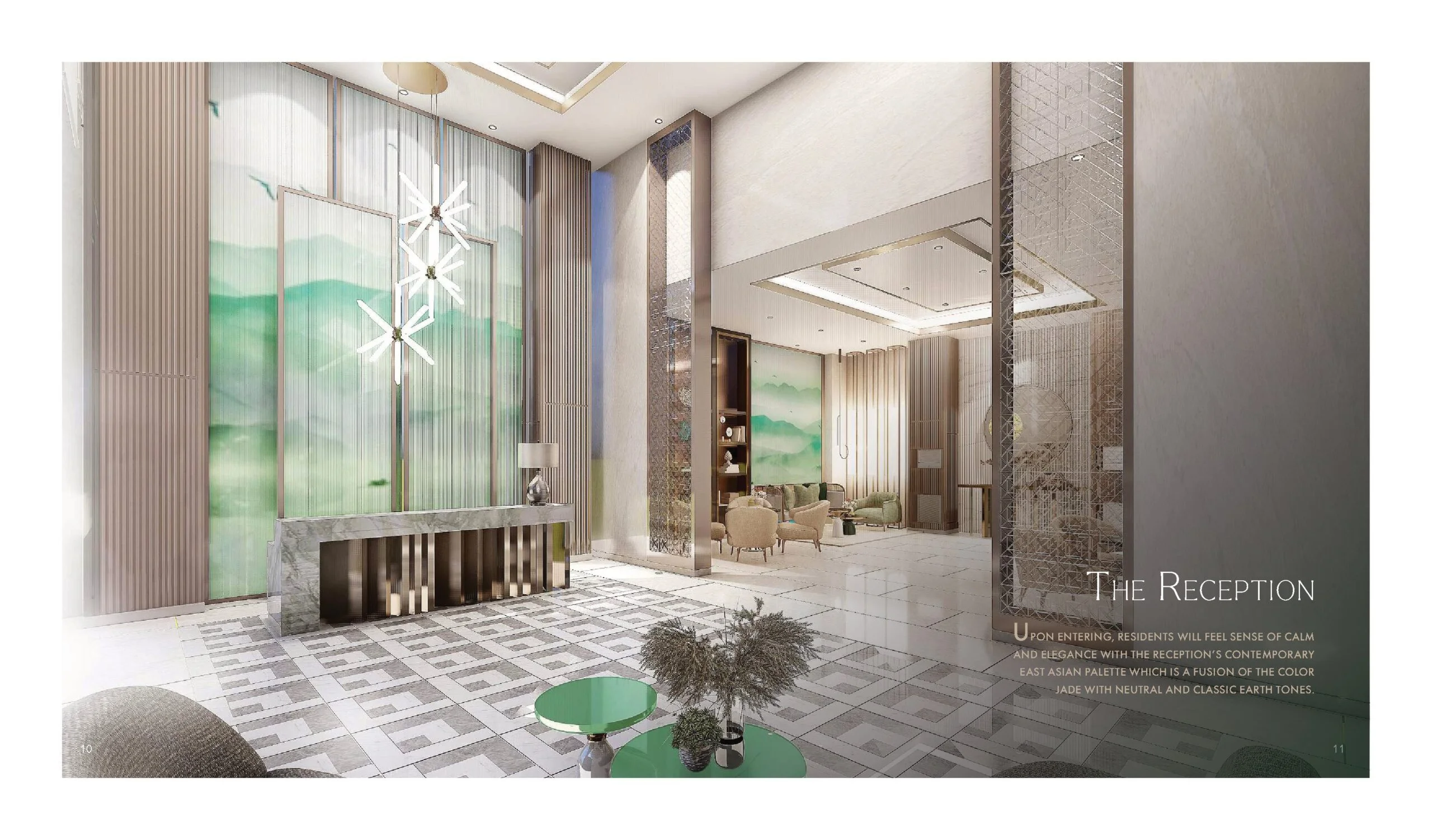 Jade Residences Reception Area