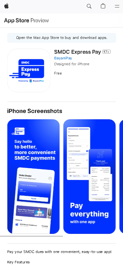 SMDC Express Pay App Store
