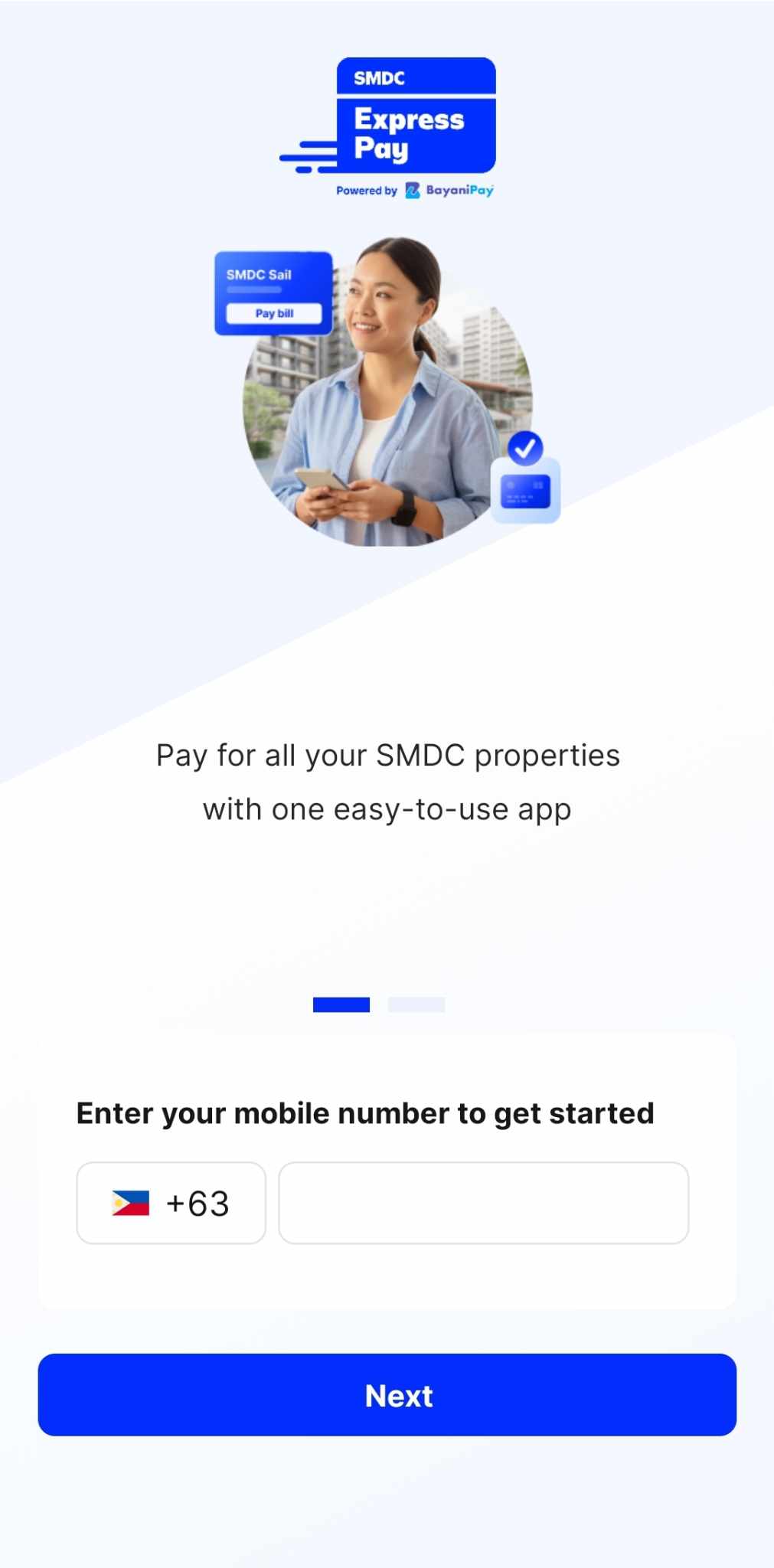 SMDC Express Pay Create Account Page