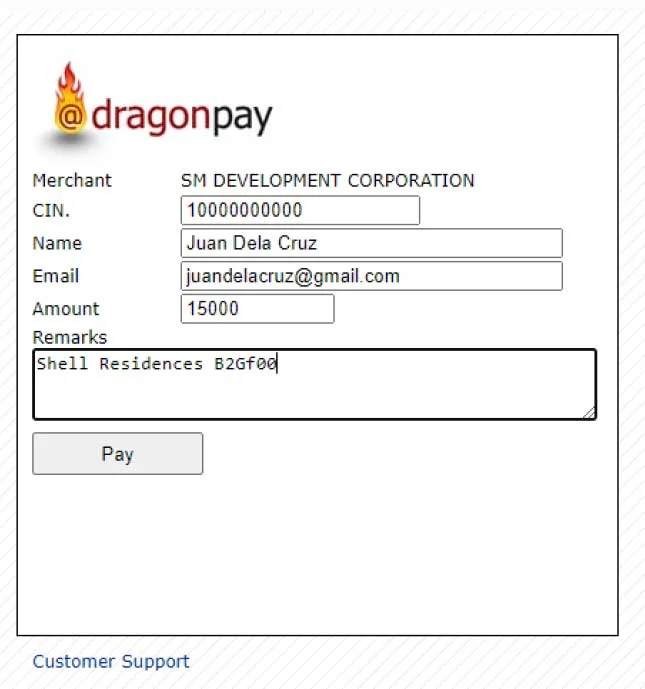 dragonpay payment form smdc