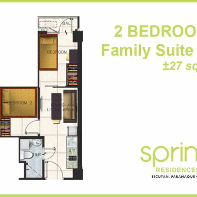Family Suite B with Balcony 27sqm